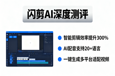 AI 数字人平台推荐:闪剪深度测评