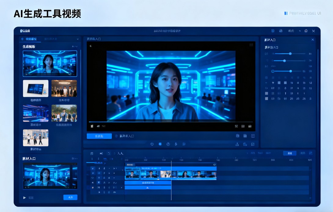 不拍摄不剪辑,能自动生成视频的AI工具