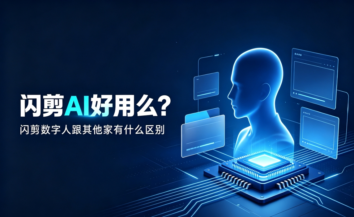闪剪AI好用么?闪剪数字人跟其他家有什么区别