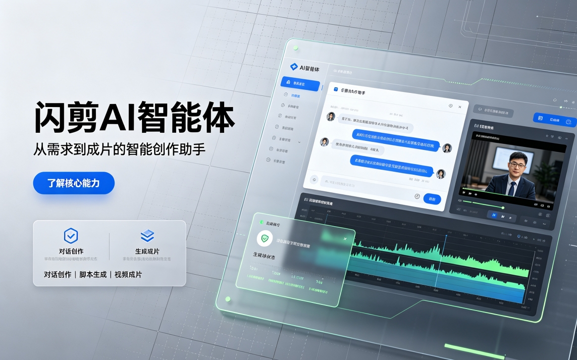 不会剪视频?闪剪AI智能体如何一键完成短视频包装