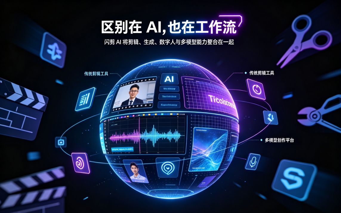 闪剪 AI 和其他短视频剪辑软件有什么区别